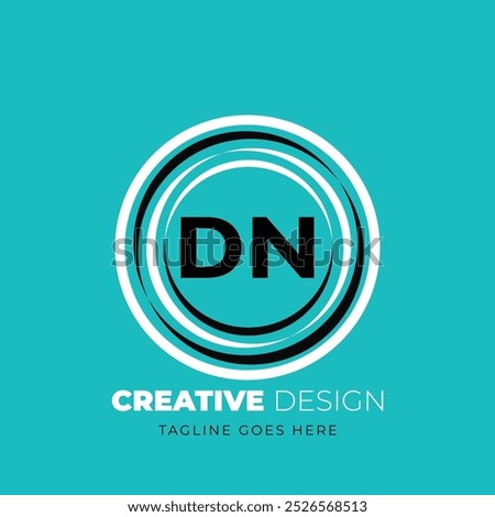 DN letter logo creative design. DN unique design. Vector illustration