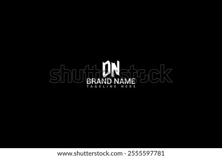 DN letter logo creative design. DN unique design. DN creative initials letter logo concept. DN letter logo design on black background
