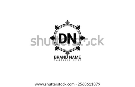 DN letter logo creative design. DN unique design. DN creative initials letter logo concept. DN letter logo design