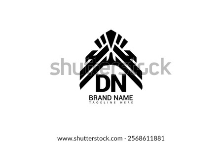 DN letter logo creative design. DN unique design. DN creative initials letter logo concept. DN letter logo design