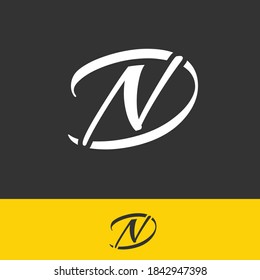 DN letter logo or D N initials design in vector format.