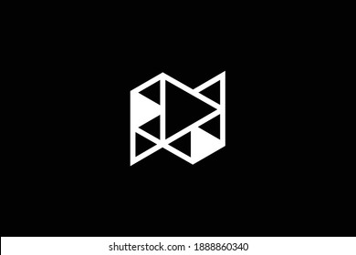 Diseño del logo de la carta DN sobre fondo de lujo. Concepto del logotipo de la letra de la letra del monograma ND. Diseño de iconos DN. Diseño de icono de letra blanca elegante y profesional sobre fondo negro.