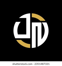 DN letter logo design on black background. DN creative initials letter logo concept.  
