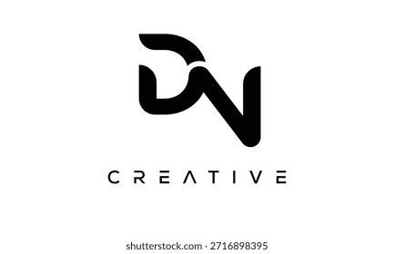 DN Letter Monogram Logo for Modern Creative Brand Identity
