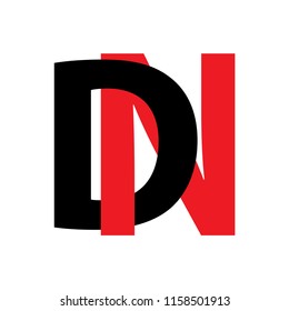 DN LETTER VECTOR LOGO. ND LETTER VECTOR LOGO