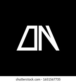 DN logo abstract monogram isolated on black background