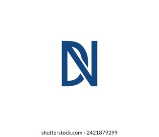 DN logo design vector template
