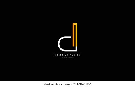 DN ND D AND N Abstract initial monogram letter alphabet logo design