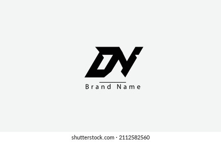 DN ND D N abstract vector logo monogram template
