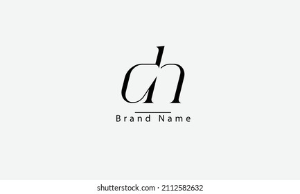 DN ND D N abstract vector logo monogram template