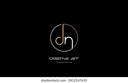 DN, ND, D, N abstract letters logo monogram