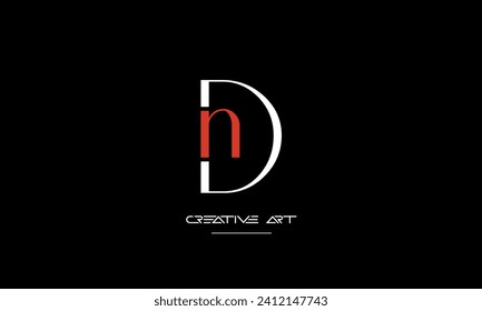 DN, ND, D, N abstract letters logo monogram