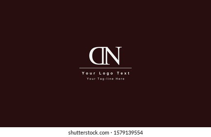 DN or ND letter logo. Unique attractive creative modern initial DN ND D N initial based letter icon logo