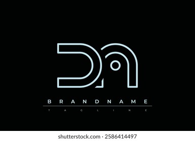 DN Technology Letter Logo Template. This tech letter logo is a graphic mark that uses letters to represent a technology company.
