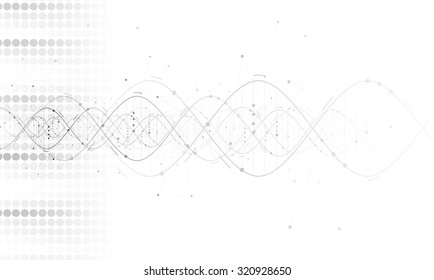 DNA Abstract background collection. Futuristic technology interface. Vector format