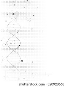 DNA Abstract background collection. Futuristic technology interface. Vector format