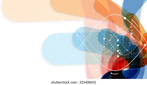 DNA Abstract background collection. Futuristic technology interface. Vector format