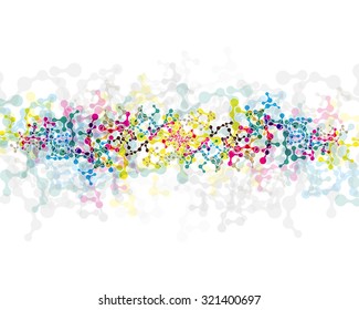 DNA Abstract background collection. Futuristic technology interface. Vector format