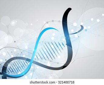 DNA Abstract background collection. Futuristic technology interface. Vector format