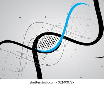 DNA Abstract background collection. Futuristic technology interface. Vector format