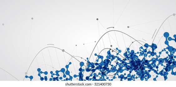 DNA Abstract background collection. Futuristic technology interface. Vector format