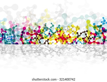 DNA Abstract background collection. Futuristic technology interface. Vector format