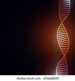 DNA Abstract background with copy space for text , futuristic creative design , vector illustration