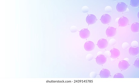 DNA Abstract Background with Deoxyribonucleic Acid Structure and Cell Molecules For Science Research and Gene genetic, Healthcare, and Medicine Design.