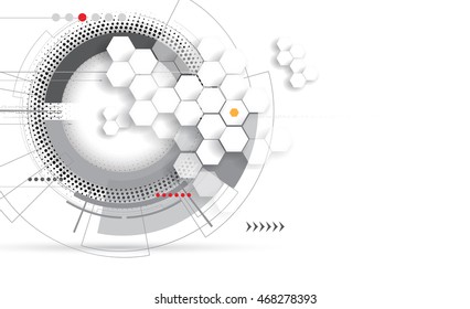 DNA Abstract background and element collection. Futuristic technology interface. Vector format