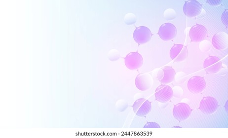 DNA Abstract Background Structure For Science Research and Gene genetic, Healthcare, and Medicine Design. Vector Illustration.