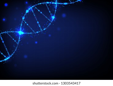 DNA abstract background vector. Illustration EPS10. Use for banner, website, template, leaflet, brochure, poster and other design. 