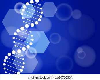 DNA abstract background. Vector stock illustration for poster