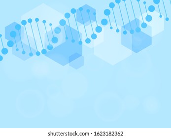 DNA abstract background. Vector stock illustration for poster