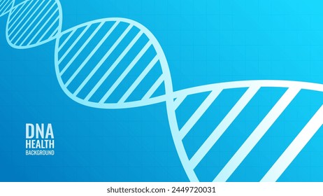 DNA. Abstract DNA blue color background. Medical science, genetic biotechnology vector eps.