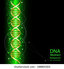 dna abstract green colour background eps 10 vector