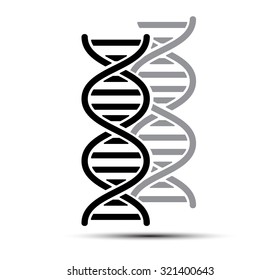 DNA Abstract icon and element collection. Futuristic technology interface. Vector format