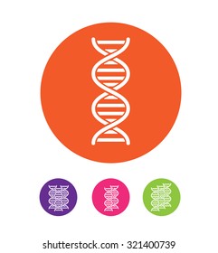 DNA Abstract icon and element collection. Futuristic technology interface. Vector format