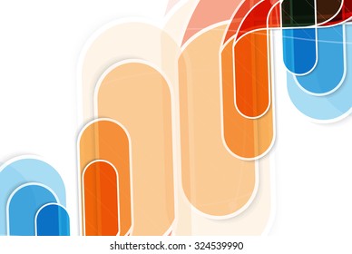 DNA Abstract icon and element collection. Futuristic technology interface. Vector format