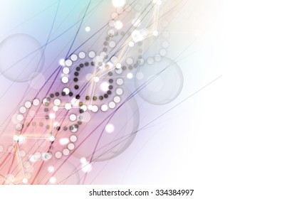 DNA Abstract icon and element collection. Futuristic technology interface. Vector format