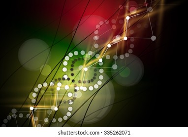 DNA Abstract icon and element collection. Futuristic technology interface. Vector format