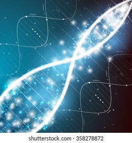 DNA Abstract icon and element collection. Futuristic technology interface. Vector format