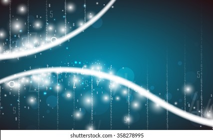 DNA Abstract icon and element collection. Futuristic technology interface. Vector format