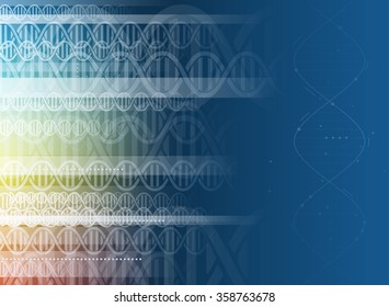 DNA Abstract icon and element collection. Futuristic technology interface. Vector format