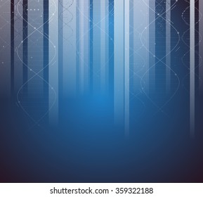 DNA Abstract icon and element collection. Futuristic technology interface. Vector format