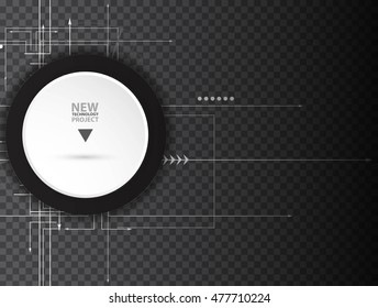 DNA Abstract icon and element collection. Futuristic technology interface. Vector format