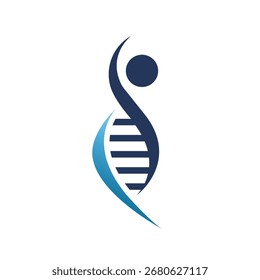 dna abstract logo modern style
