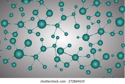 DNA, abstract molecule, cell illustration. Molecular Medicine chromosome vector. blue Abstract Technology background for computer graphic website internet and business. text box. label. card.
