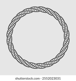 DNA abstract round frame, human genetic symbol