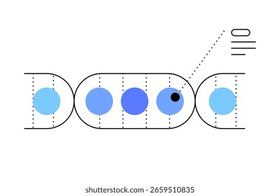 DNA. Abstract scheme. Flat illustration. Vector file.