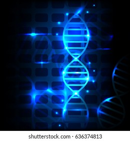 DNA abstract technology vector design for science.